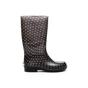 Bota Baspan Galocha Feminina Em Pvc Estampa Bolinha Poa