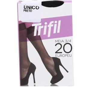 Meia Trifil 3/4 Europeu Fio 20 Feminina  - W06106-008 Sortido