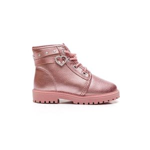 Bota Molekinha Casual Metalizada Infantil Menina 2126.526 Rosa