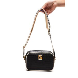 Bolsa Vizzano Pequena Transversal Alça Em Gorgurão 10003.10 Preto