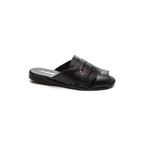 Chinelo Serafim Tradicional Masculino Couro 408 Preto