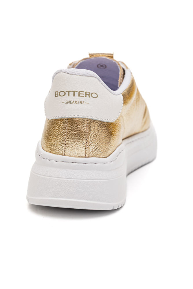 Tenis-Bottero-Casual-Feminino-Em-Couro-365105-Ouro