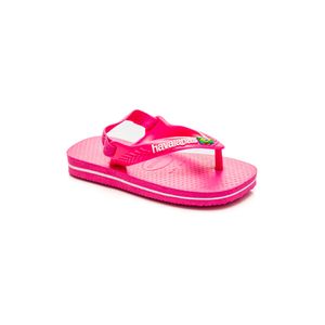 Chinelo Havaianas Baby Brasil Logo Rosa
