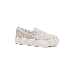 Tênis Bottero Casual Feminino Slip On Em Couro 365302 Cinza