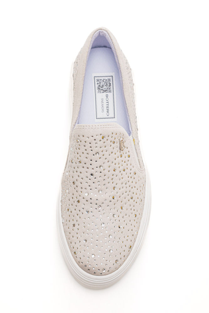 Tenis-Bottero-Casual-Feminino-Slip-On-Em-Couro-365302-Cinza