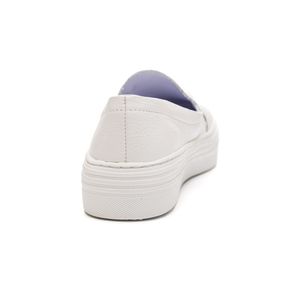 Tênis Bottero Casual Feminino Slip On Em Couro 365301 Branco