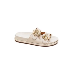 Chinelo Vizzano Rasteira Feminina Velcro 6507.107 Off-White