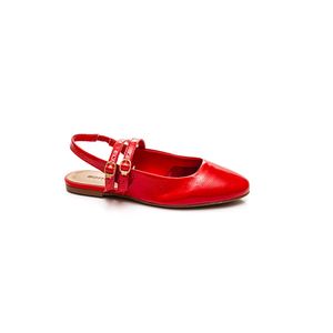 Sapatilha Bottero Feminina Em Couro 365003-01 Vermelho