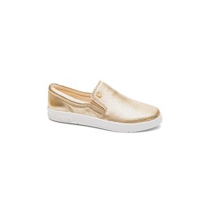 Tênis Bottero Slip On Feminino Couro 364901 Ouro