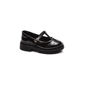 Sapato Molekinha Mocassim Juvenil Menina Verniz 2576.100 Preto