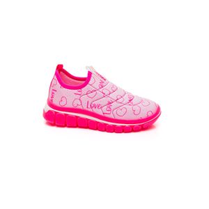 Tênis Novopé Infantil Menina Be Free Love 99001016-3063 Pink