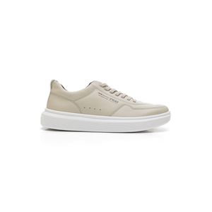 Tênis Pegada Pgd Casual Masculino Em Microfibra Fibertech 172101-02 Off-White
