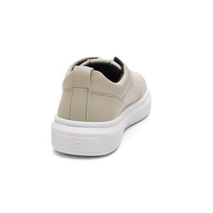 Tênis Pegada Pgd Casual Masculino Em Microfibra Fibertech 172101-02 Off-White