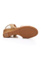 Sandalia-Usaflex-Salto-Anabela-Feminina-Couro-Am0302-Ouro