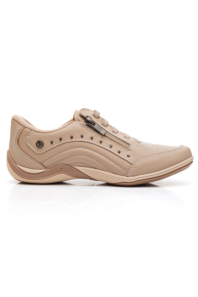 Tênis Kolosh Gel Feminino Casual C3669-04 Bege