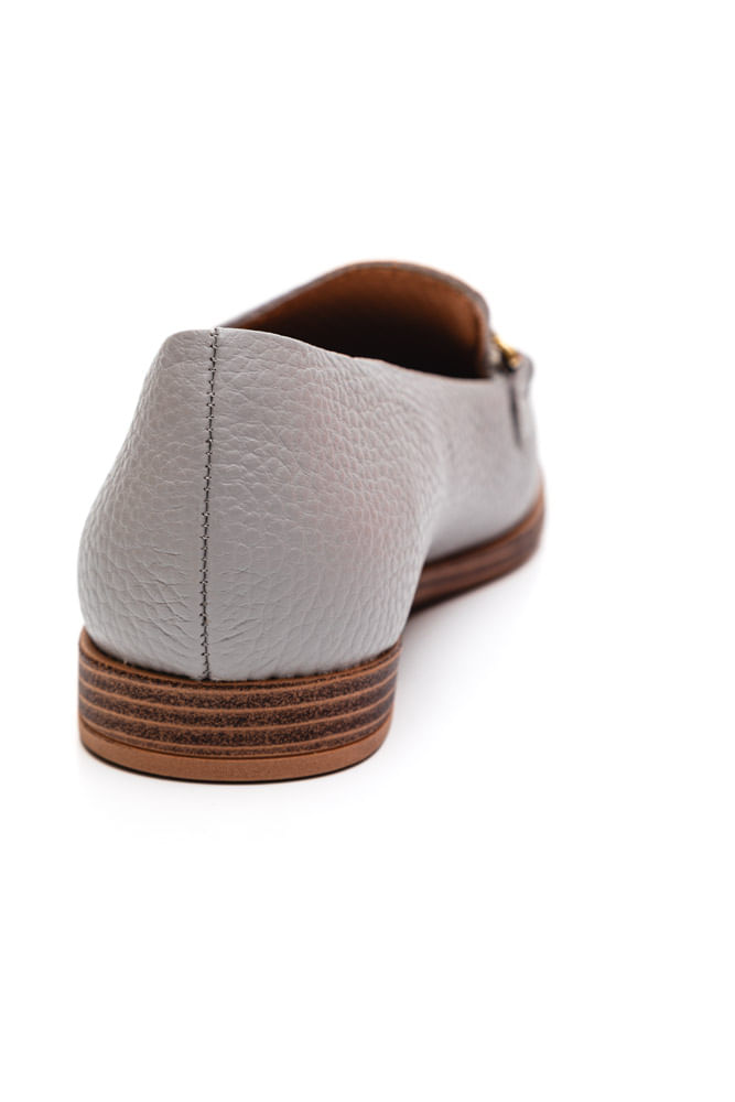 Sapato-Usaflex-Mocassim-Feminino-Couro-Bico-Redondo-Ak3507-Cinza