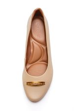 Sapato-Usaflex-Salto-Bloco-Feminino-Couro-Brilho-Q6698-Off-White