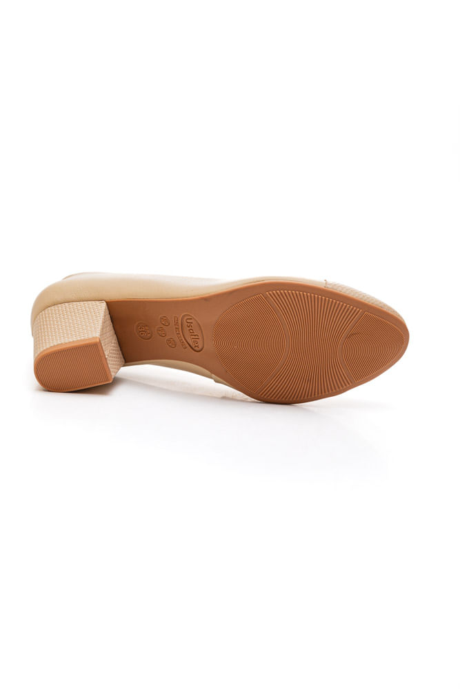Sapato-Usaflex-Salto-Bloco-Feminino-Couro-Brilho-Q6698-Off-White