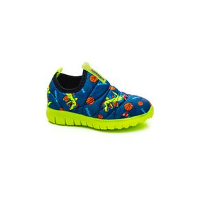 Tênis Novopé Infantil Menino  Be Free Dino 10001273-3176 Azul