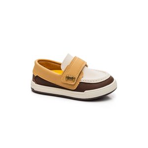 Sapato Klin Para Bebê Menino Estilo Sapatênis Flyer Baby 166.177-16646 Bege