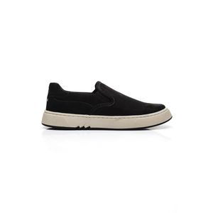 Tênis Acostamento Sem Cadarço Masculino Couro 320677005 Preto