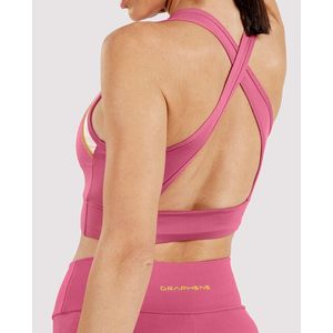 Top Graphene Cross Com Bojo Removível Com Filete G0959 Rosa