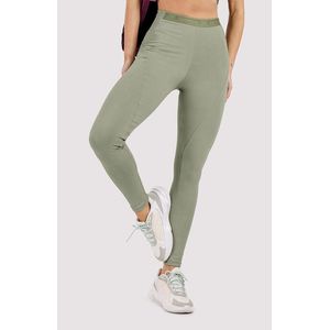 Calça Legging Graphene Com Elástico Personalizado Cós G0970 Verde