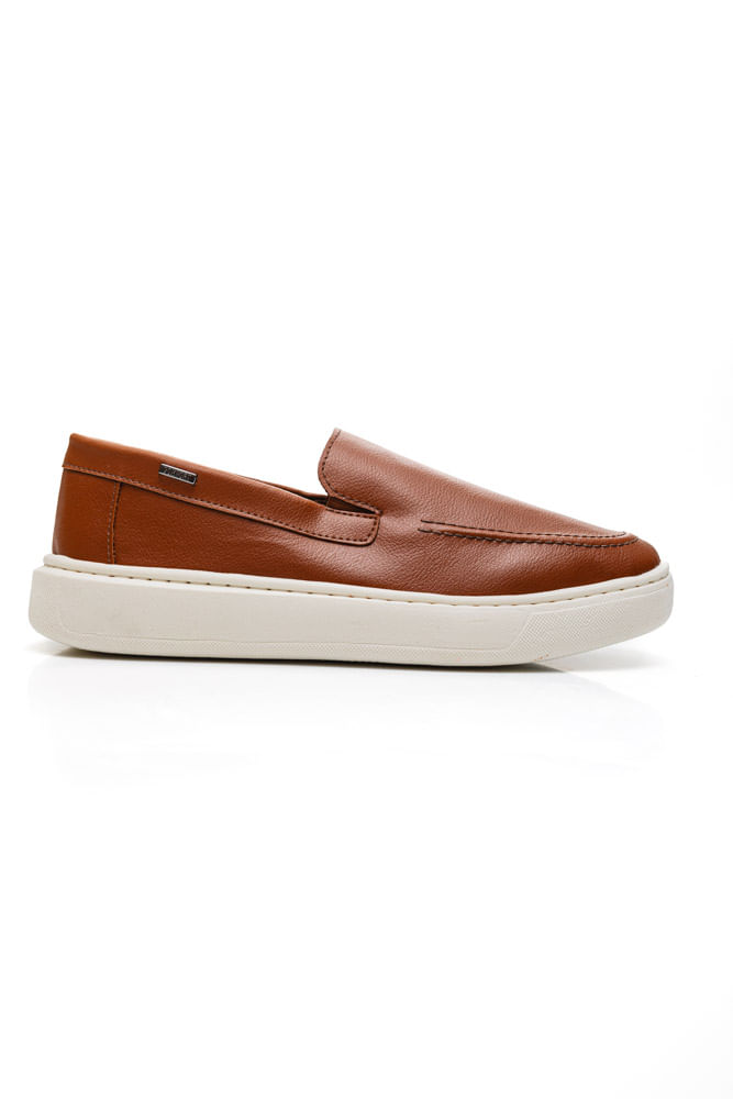 UMENO Tênis Opx Sem Cadarço Masculino Style 03000 Caramelo