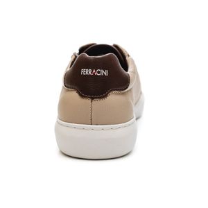 Sapatênis Ferracini  Float Masculino Em Couro 7320c Cinza