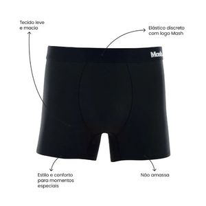 Cueca Mash  Boxer Masculina Microfibra 150.20 Branco