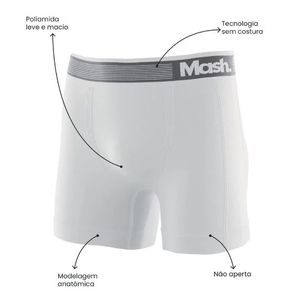 Cueca Mash Boxer Microfibra Sem Costura (710.01) Marinho