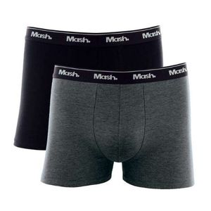 Kit 2 Cuecas Boxer Mash Cotton 110.04 Cinza