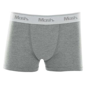 Cueca Boxer Mash Algodão Lisa Infantil 190.03 Cinza