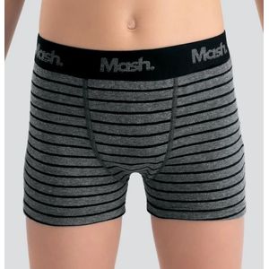 Kit 2 Cuecas Mash Boxer Listrada Cotton Infantil 110.41 Preto