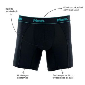 Cueca Mash Boxer  Algodão Basic 140.09 Marinho