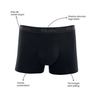 Cueca Boxer Mash Modal Elástico Zig Zag 170.105 Chumbo