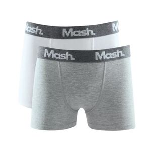 Kit 2 Cuecas Mash Boxer Algodão Infantil 110.37 Cinza