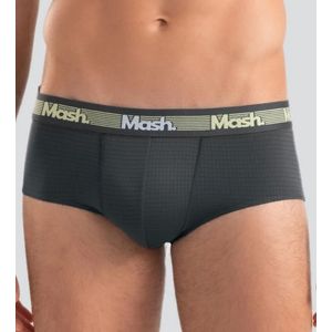 Cueca Slip Mash Microfibra Active Masculina 143.03 Cinza Escuro