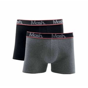 Kit 2 Cuecas Mash Boxer Cotton 110.42 Preto
