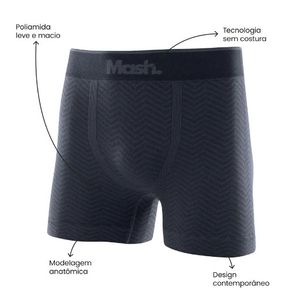 Cueca Boxer Microfibra Mash 710.13 Cinza