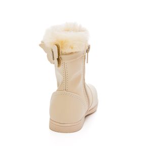 Bota Doce Pé Infantil Menina Cano Alto Baby 13044-182 Off-White