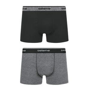 Kit Com 2 Cuecas Selene Boxer Algodão Masculina 11450.001.995 Sortido