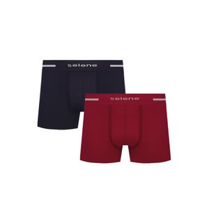 Kit Com 2 Cuecas Boxer Selene Poliamida 11150-001-997 Sortido