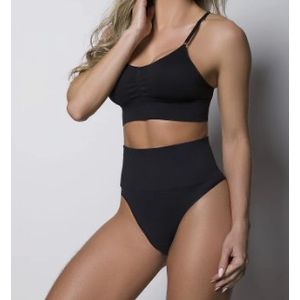 Calcinha Redutora Fio Dental Selene Sem Costura 20070.002 Preto