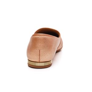 Sapatilha Piccadilly Conforto Feminina Napa Pontilhada 274074 Cobre