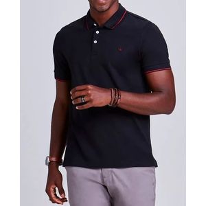 Camiseta Polo Docthos Masculina Lisa Algodão 640 119089 Preto