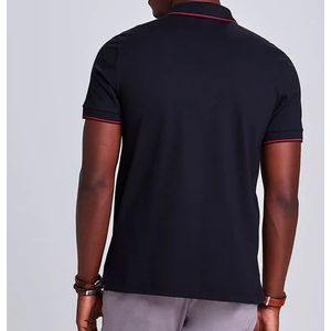 Camiseta Polo Docthos Masculina Lisa Algodão 640 119089 Preto