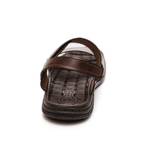 Sandália Pegada Masculina em Couro Nordeste 131286-02  Marrom