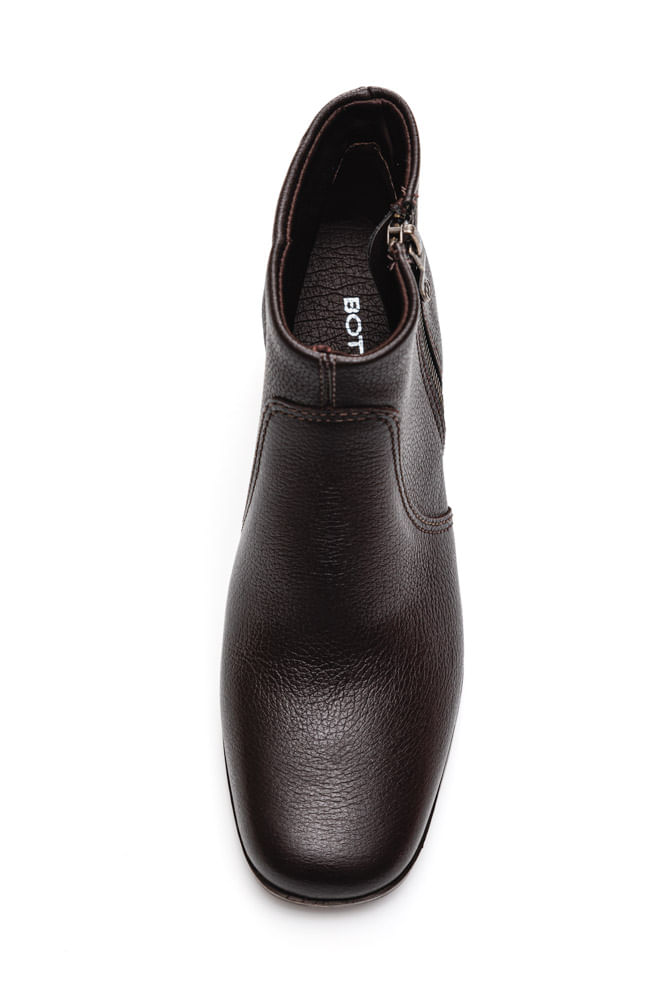 Bota-Bottero-Cano-Curto-Feminina-Couro-Atanado-Napoli-361801-Marrom