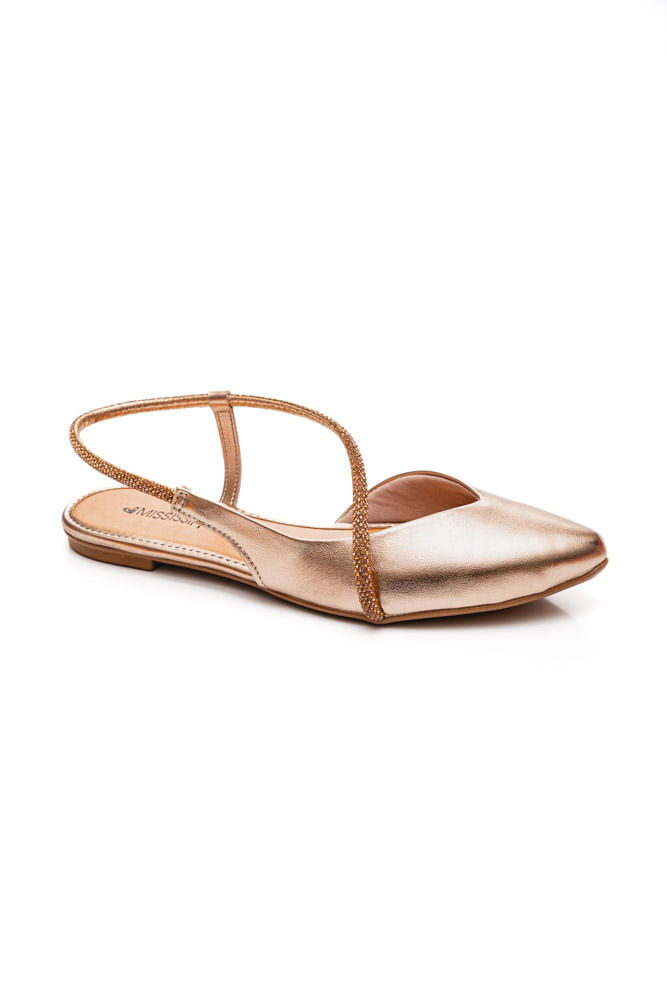 Sapatilha Mississipi Sling Back Feminina Mi763-02 Cobre